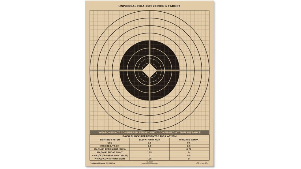 Rite In The Rain Meter Zeroing Paper Target Free Shipping Over