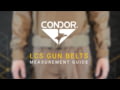 Condor Outdoor - LCS Gun Belts measurement guide