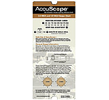 AccuScope Scope Charts - 1/4 MOA, 1/2 MOA, &amp; 1/8 MOA