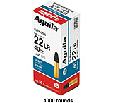 Aguila Ammunition .22 Long Rifle 40gr. Lead Subsonic Solid Point Rimfire Ammunition, 1000 Rounds, 1B220269-CS
