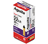 Aguila Ammunition Super Colibri 22LR 590fps. 20 Grain Lead Round Nose, Brass Case, Ammo, 50 Rounds, 1B220339