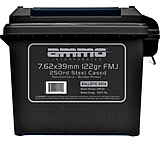 Image of Ammo, Inc. 7.62x39mm 122 Grain FMJ Steel Cased Centerfire Rifle Ammunition
