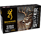 Image of Browning SILVER 270 WIN 150 Grain Plated Soft Point Brass Rifle Ammunition