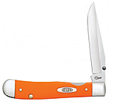 Image of Case Orange Synthetic - Kickstart TrapperLock Folding Knive w/Belt Clip