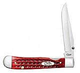 Image of Case Pocket Worn Corn Cob Jig Kickstart TrapperLock Folding Knive w/ Belt Clip