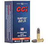 Image of CCI Ammunition Quiet-22 .22 Long Rifle 40 Grain Lead Round Nose Rimfire Ammunition