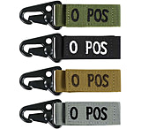 Image of Condor Outdoor Blood Type Key Chain 4 Pcs/Pack