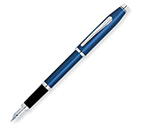 Image of Cross Century II Translucent Blue Lacquer Fountain Pen w/ Rhodium Appointments