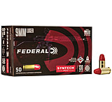 Image of Federal Premium Syntech PCC 9mm Luger 130 Grain Syntech Jacket Flat Nose Brass Cased Centerfire Pistol Ammunition