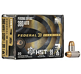 Image of Federal Premium Centerfire Handgun Ammunition .380 ACP 99 Grain HST Jacketed Hollow Point Centerfire Pistol Ammunition
