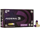 Image of Federal Premium Syntech Training Match 40 S&amp;W 180 Grain Syntech Jacket Flat Nose Centerfire Pistol Ammunition