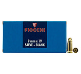 Fiocchi 9mm Luger 0 Grain Brass Blank Ammo, 50 Rounds, 9MMBLANK