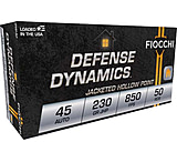 Image of Fiocchi Defense Dynamics .45ACP 230 Grain JHP Brass Cased Pistol Ammunition