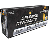 Image of Fiocchi Defense Dynamics 9mm 147 Grain JHP Brass Cased Pistol Ammunition