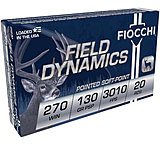 Image of Fiocchi Field Dynamics .270 Winchester 130 Grain PSP Brass Rifle Ammunition