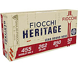 Image of Fiocchi Heritage .455 Webley 262 Grain LRN Brass Pistol Ammunition