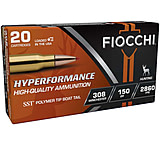 Fiocchi Hyperformance Hunt .308 Winchester 150 Grain SST Brass Cased Rifle Ammo, 20 Rounds, 308HSA
