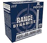 Fiocchi Range Dynamics 223 Remington 55 Grain FMJBT Brass Rifle Ammunition