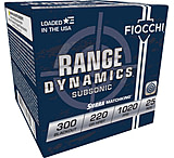 Fiocchi Range Dynamics .300 Blackout 220 Grain BTHP Brass Rifle Ammo, 25 Rounds, 300BLKMB