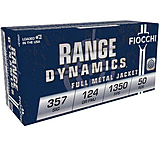 Image of Fiocchi Range Dynamics .357 SIG 124 Grain FMJ Brass Cased Centerfire Pistol Ammunition