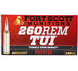 Image of Fort Scott Munitions .260 Rem 130 Grain CNC Machined Copper Brass Rifle Ammunition