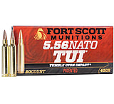 Image of Fort Scott Munitions .5.56 NATO 40 Grain CNC Machined Copper Brass Rifle Ammunition