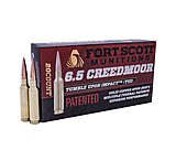 Fort Scott Munitions 6.5 CREEDMOOR 123 Grain Centerfire Rifle Ammunition, 20 Rounds, 65CM-123-SCV11