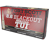 Image of Fort Scott Munitions 8.6 Blackout Subsonic 285 Grain CNC Machined Solid Copper Brass Cased Centerfire Rifle Ammunition