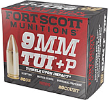 Image of Fort Scott Munitions 9mm Luger +P 80 Grain SCS Solid Copper Spun Brass Cased Rifle Ammunition