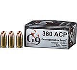 Image of G9 Defense .380 ACP 70 Grain Hollow Point Brass Cased Pistol Ammunition