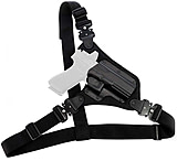 Image of Galco HR186B High Ready Chest Holster Fits Chest Up To 58" Black/ Fits Ruger Ala