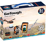 Image of Go-Tough 5 Piece Camping Gift Set - Phone Pouch, Collapsible Lantern, Fork/Spoon/Knife, Snowflake Tool, Watch