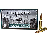 Grizzly Cartridge 6.5 Creedmoor 140 Grain Hollow Point Boat Tail Pistol Ammo, 20 Rounds, GC6.5C2