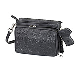 Image of Gun Tote'n Mamas Concealed Carry Embroidered Lambskin Cross-Body Shoulder Bag,9x7x3.375in