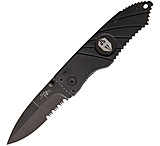 Image of Hoffner Knives Flatline Linerlock Black Folding Knife