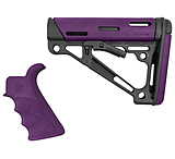 Image of Hogue AR-15/M16 Collapsible Buttstock Kit With Finger Groove Beavertail Grip Purple
