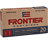 Hornady Frontier 5.56x45mm NATO 68 grain Boat-Tail Hollow Point Brass Cased Centerfire Rifle Ammo, 20 Rounds, FR310