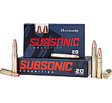 Hornady Subsonic .450 Bushmaster 395 grain Subsonic eXpanding Brass Cased Centerfire Rifle Ammo, 20 Rounds, 82247