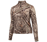 Image of Huntworth Dorado Light Weight Hiddn Pique Knit 1/4 Zip Pullover - Womens