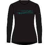 Image of Icebreaker 200 Oasis Long Sleeve Crewe Ski Stripes Thermal Top - Women's