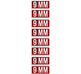 Image of Mtm Ammo Caliber Labels 9mm 8-pack