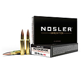 Image of Nosler .308 Winchester 168 Grain Custom Competition Brass Cased Centerfire Rifle Ammunition