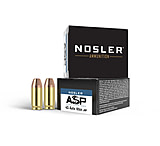 Image of Nosler ASP 185 Grain .45 ACP Jacketed Hollow Point Brass Cased Cased Pistol Ammunition