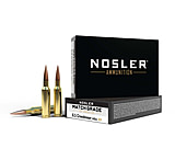 Nosler Match Grade 6.5mm Creedmoor 140 Grain Jacketed Hollow Point Boat Tail Brass Cased Centerfire Rifle Ammo, 20 Rounds, 60115
