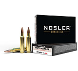 Image of Nosler Match Grade .22 Nosler 77 Grain Custom Competition Brass Cased Centerfire Rifle Ammunition