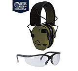 OpticsPlanet Exclusive Walkers Xtreme Digital Razor Muffs with Shooting Glasses Combo