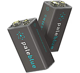 Image of Pale Blue Earth Pale Blue Smart Lithium Ion USB Rechargeable 9V Batteries