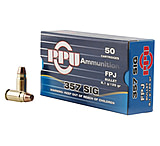 Image of PPU Handgun .357 SIG 125 Grain Flat Point Jacketed Brass Cased Pistol Ammunition