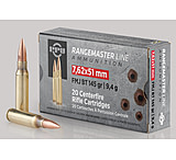 Image of PPU Rangemaster 7.62x51mm NATO 145 Grain Full Metal Jacket Boat Tail (FMJB) Centerfire Rifle Ammunition
