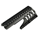 Sniper Tactical Saddle Scope Sight Weaver/Picatinny Rail Mount For Remington 870 Compatible, Black, MRM87